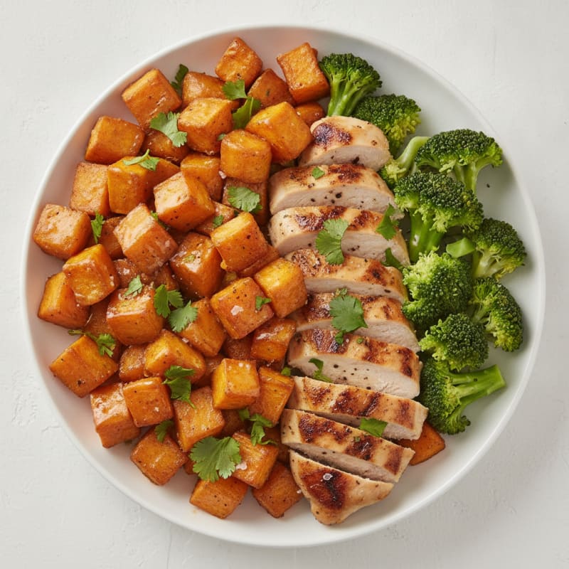 Roasted Sweet Potato with Honey-Lime Glaze