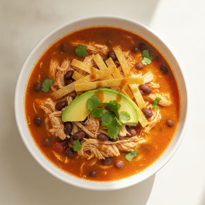 Hearty Chicken Tortilla Soup