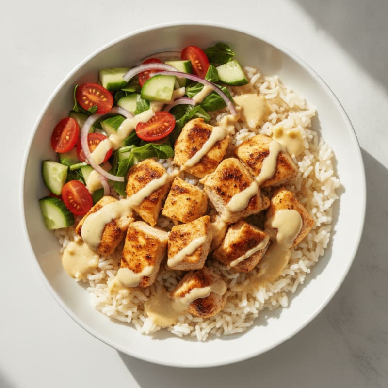 Chicken Shawarma Rice Bowl