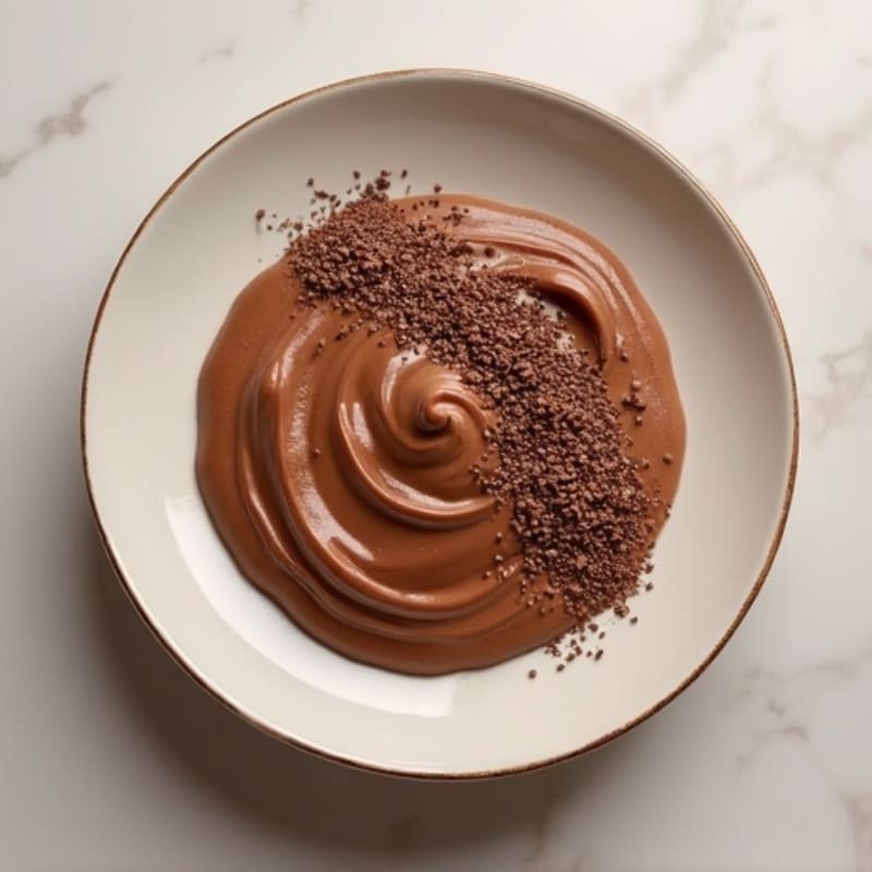 Creamy Plant Protein Chocolate Pudding with Almond Butter