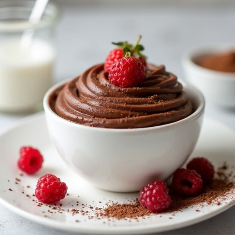 Silky Chocolate Protein Pudding with Greek Yogurt