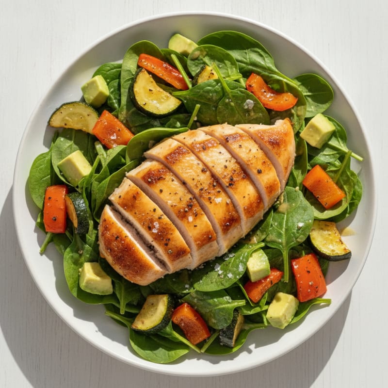 Herb-Roasted Chicken and Vegetable Salad