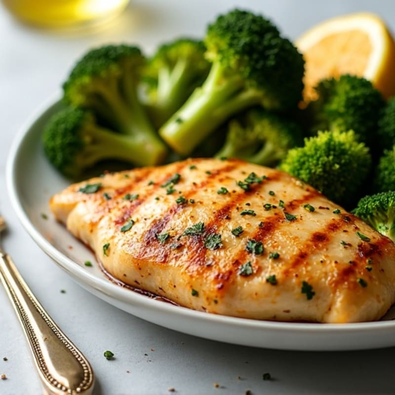 Sheet Pan Lemon Garlic Chicken with Roasted Broccoli
