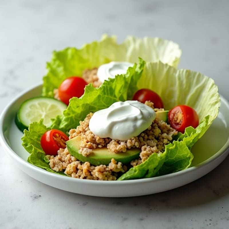 Creamy Avocado Turkey Lettuce Wrap