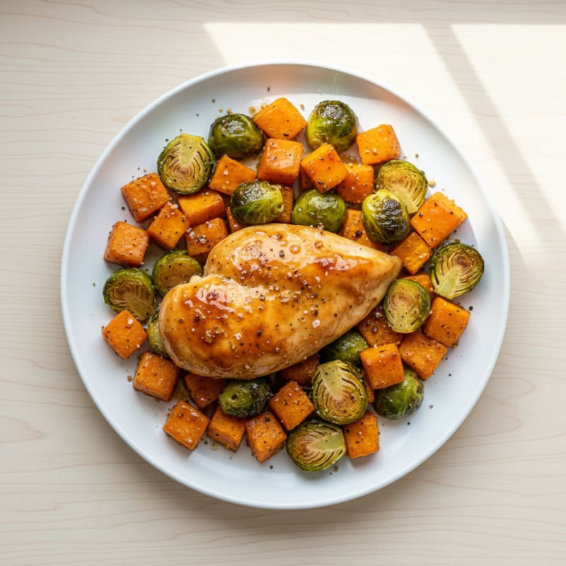 Maple-Glazed Chicken and Sweet Potato Roast