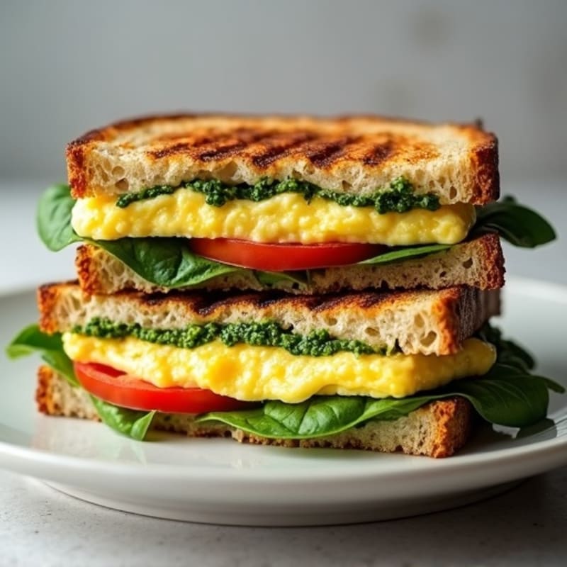 Fresh Mozzarella Pesto Grilled Sandwich