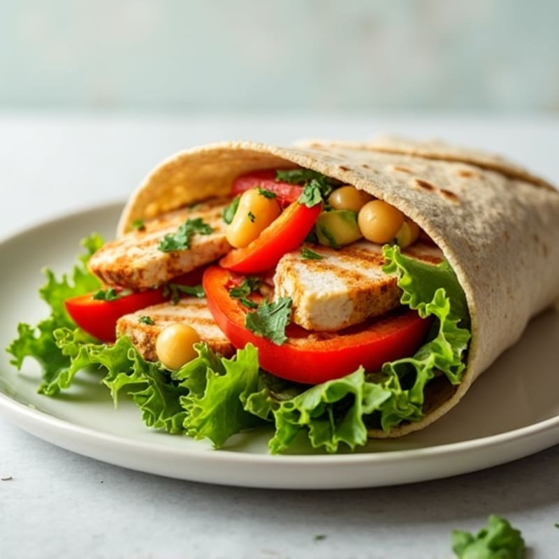 Fresh Crunchy Vegetable Wrap