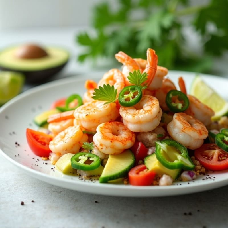 Fresh Zesty Shrimp and Avocado Ceviche