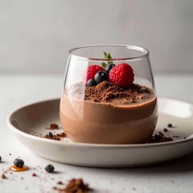 Chocolate Protein Mousse with Greek Yogurt