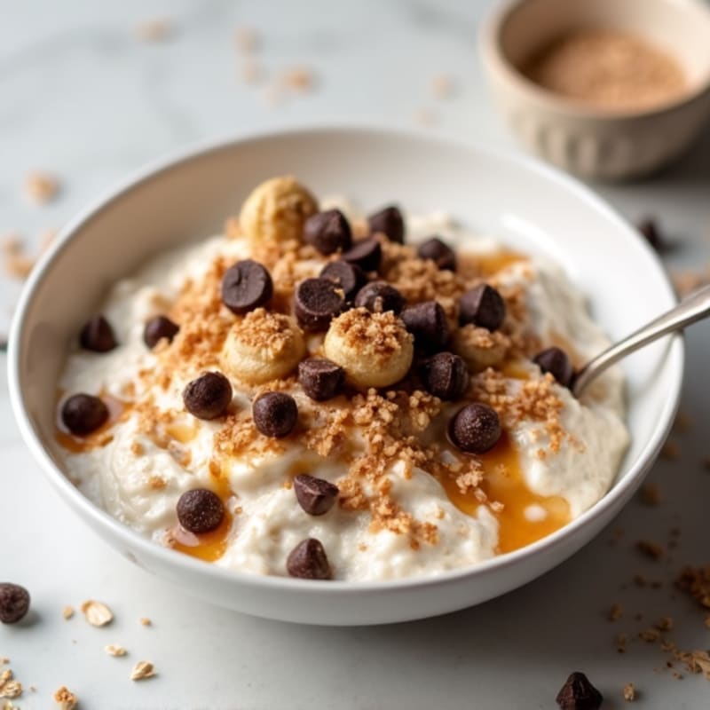 Protein-Packed Chocolate Chip Cinnamon Roll Overnight Oats