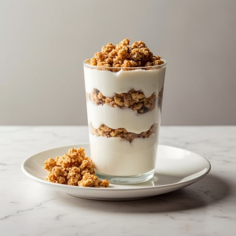 Creamy Greek Yogurt Protein Parfait with Nutty Granola Clusters