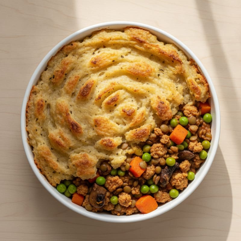 Lentil Shepherd's Pie with Root Vegetable Mash