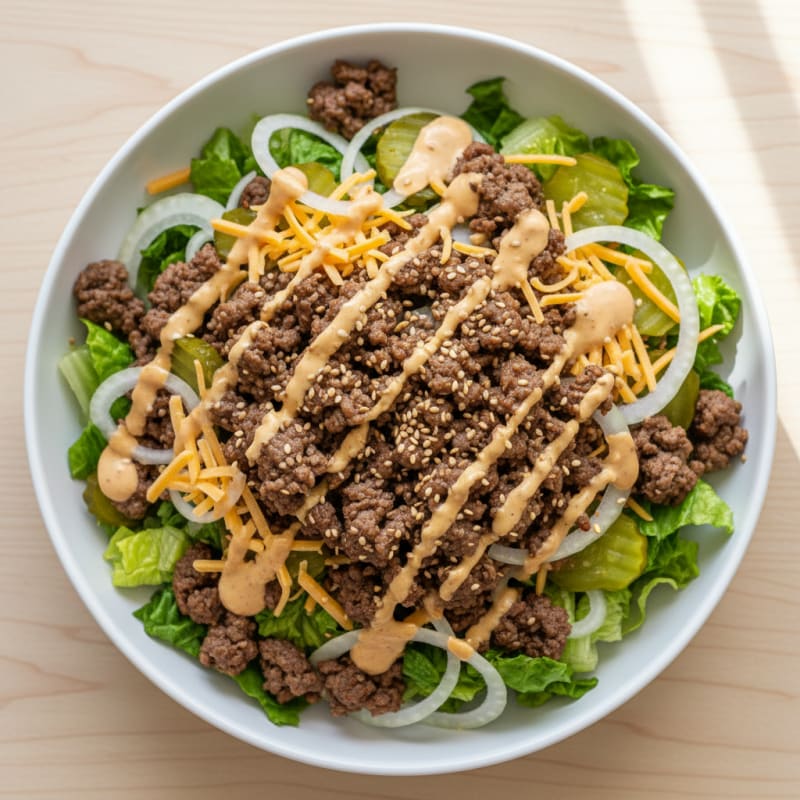 Big Mac Inspired Protein Bowl