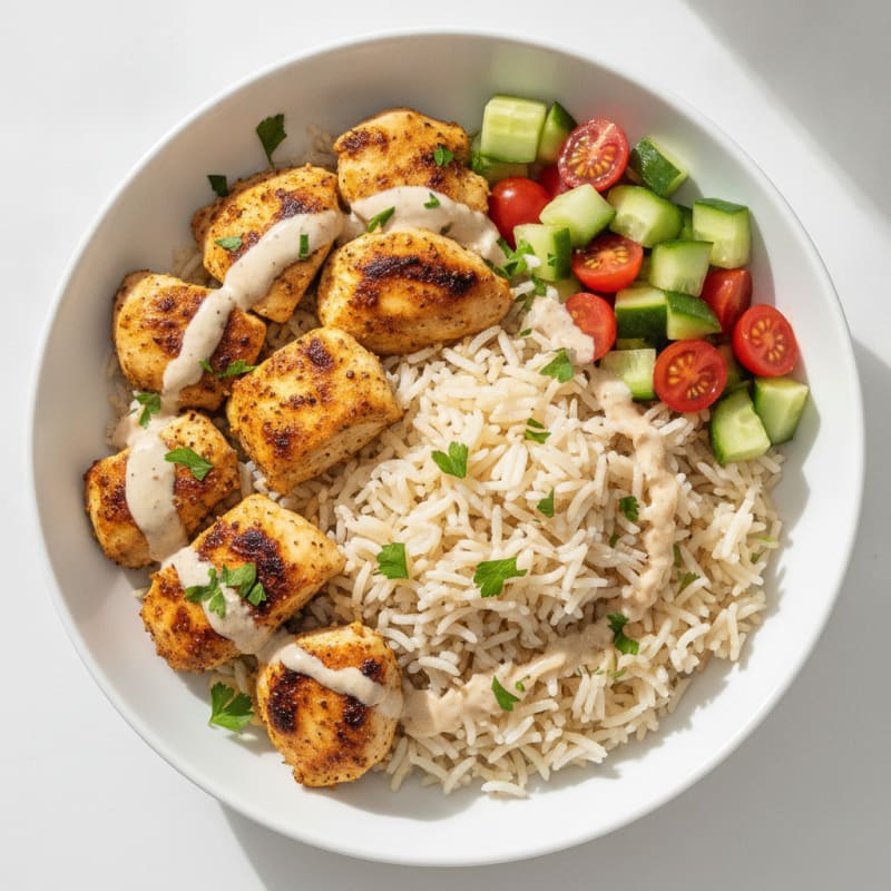 Chicken Shawarma Rice Bowl