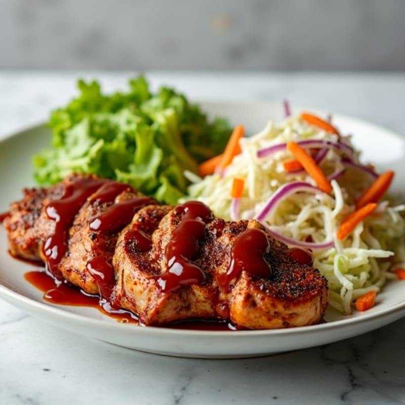 Lean BBQ Pulled Pork with Crunchy Slaw