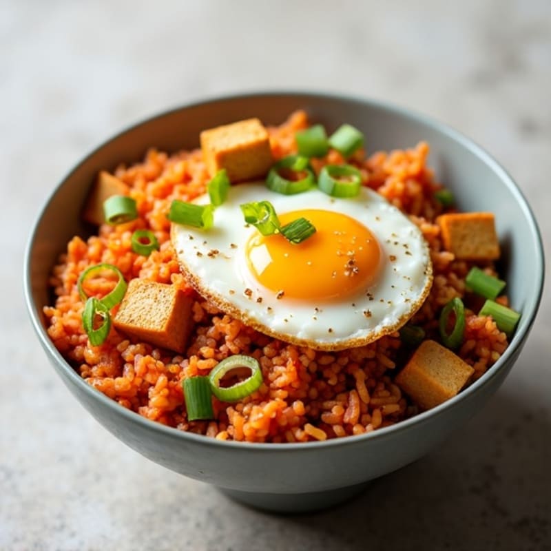 Crispy Cauliflower Kimchi Fried Rice