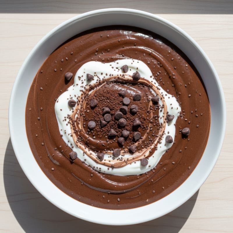 Silky Chocolate Protein Pudding with Greek Yogurt