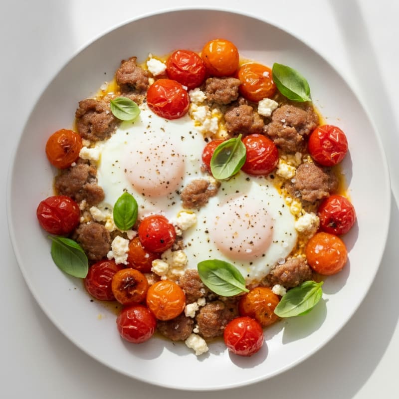 Baked Eggs with Roasted Tomatoes
