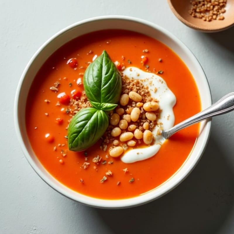 Creamy Roasted Tomato Basil Soup