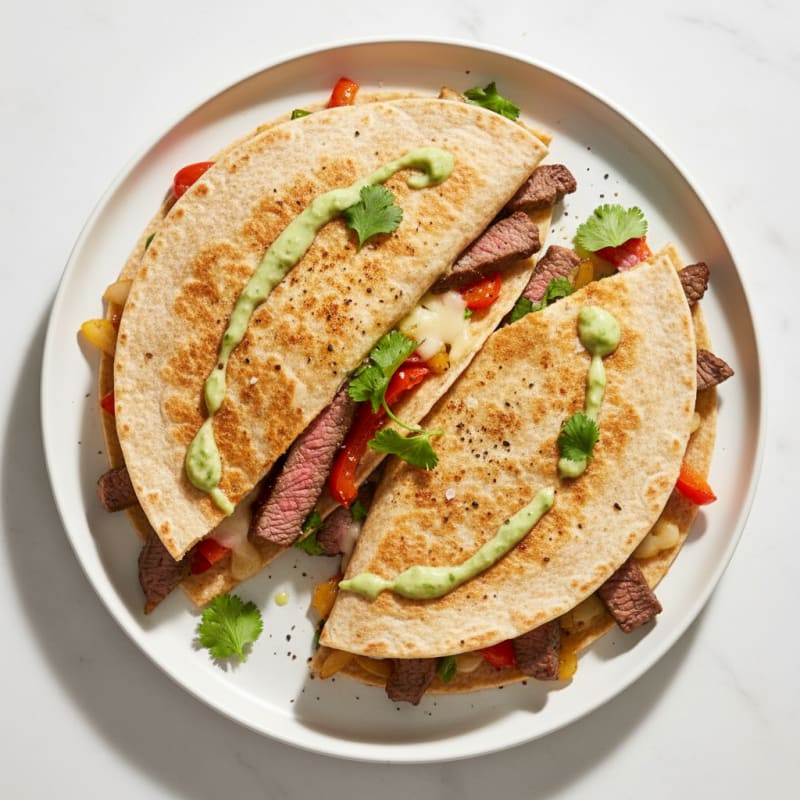 Crispy Chili-Lime Steak Quesadillas