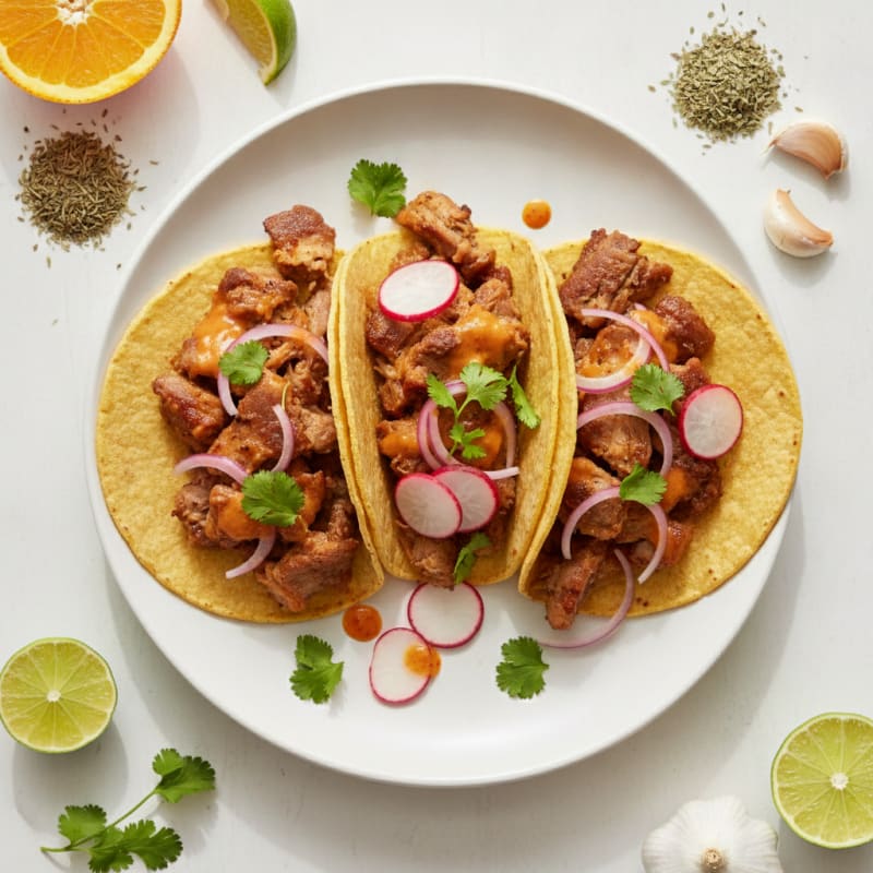 Slow-Cooked Pork Carnitas Tacos