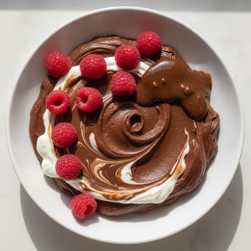 Silky Chocolate Protein Mousse with Greek Yogurt