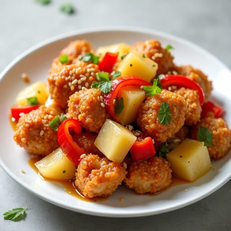 Crispy Baked Sweet and Sour Chicken