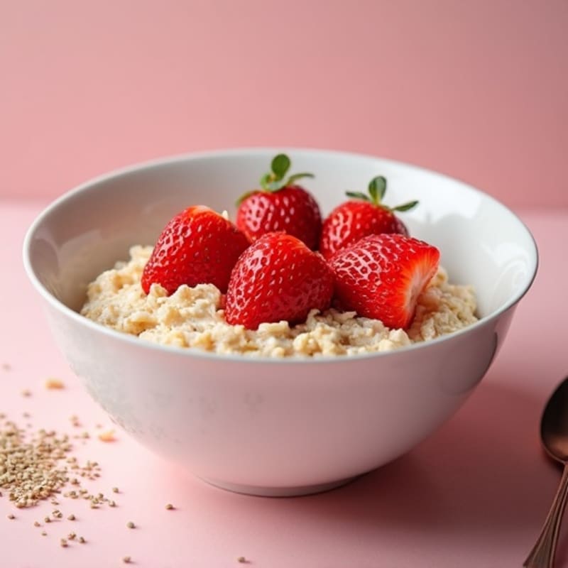 Creamy Strawberry Shortcake Overnight Oats