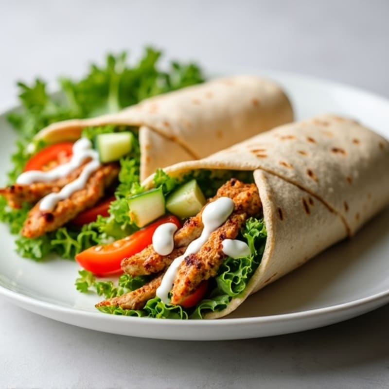 Grilled Chicken and Fresh Veggie Wrap
