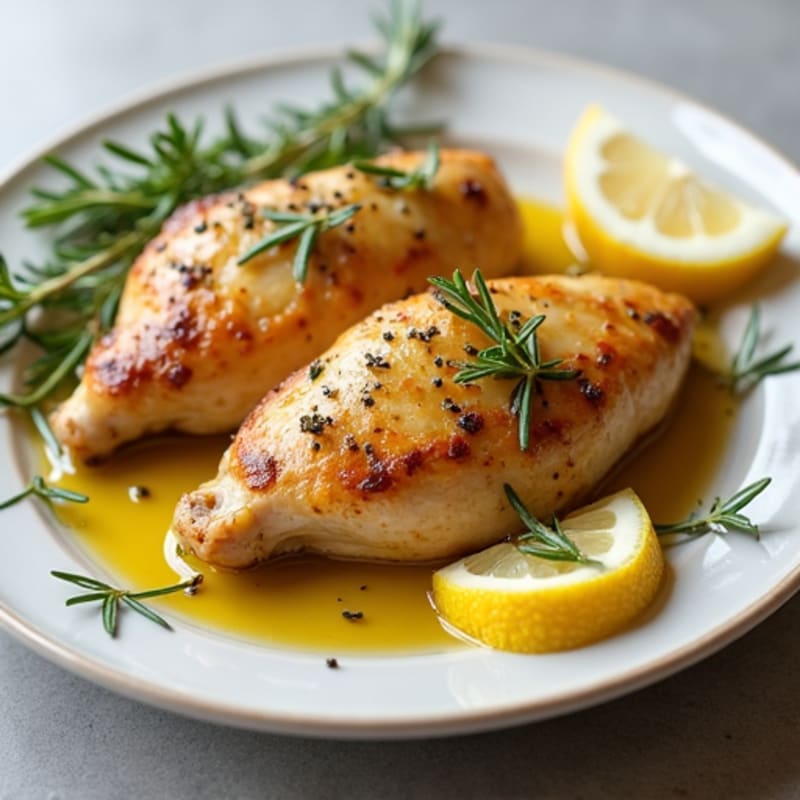 Lemon-Herb Roasted Chicken with Garlic