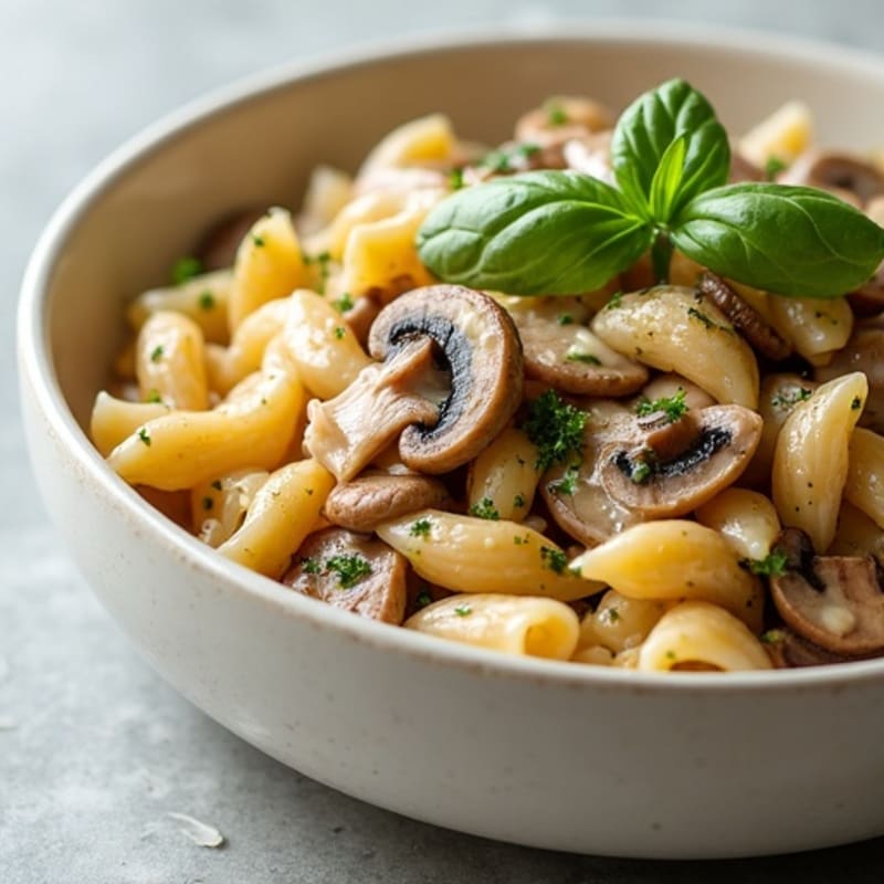 Creamy Mushroom Truffle Pasta with Fresh Herbs