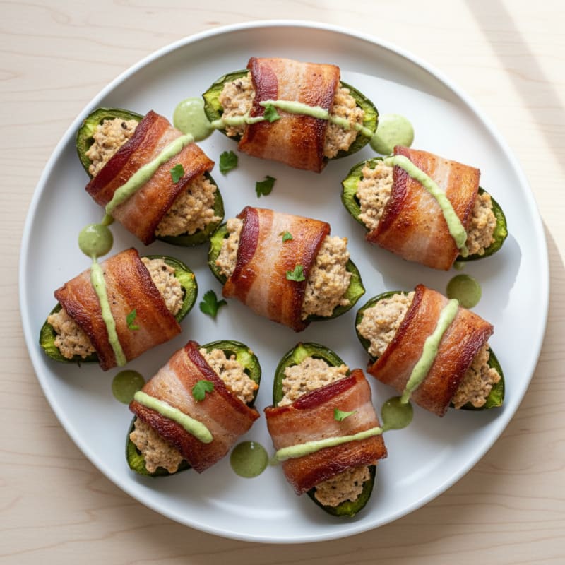 Crispy Bacon-Wrapped Jalapeño Poppers