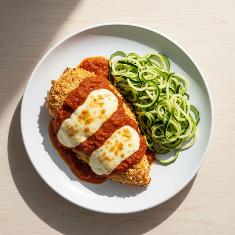 Crispy Baked Chicken Parmesan with Zesty Marinara