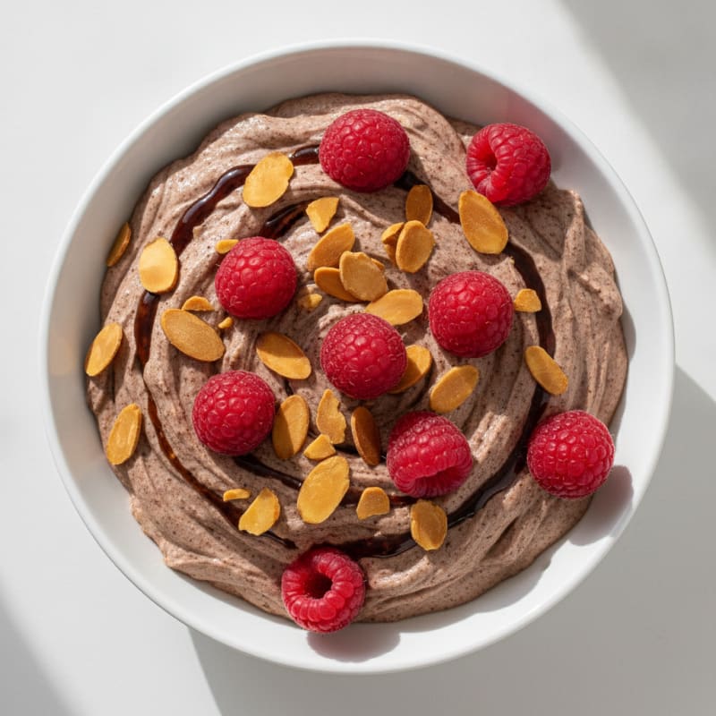 Creamy Greek Yogurt Protein Mousse with Cocoa