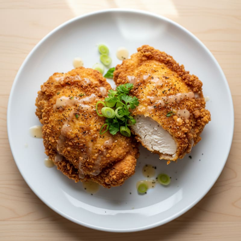 Crispy Buttermilk Fried Chicken Thighs