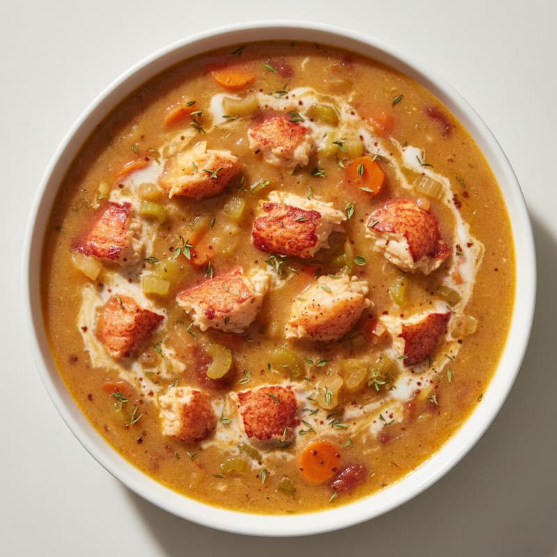 Rich Lobster Bisque with Sherry