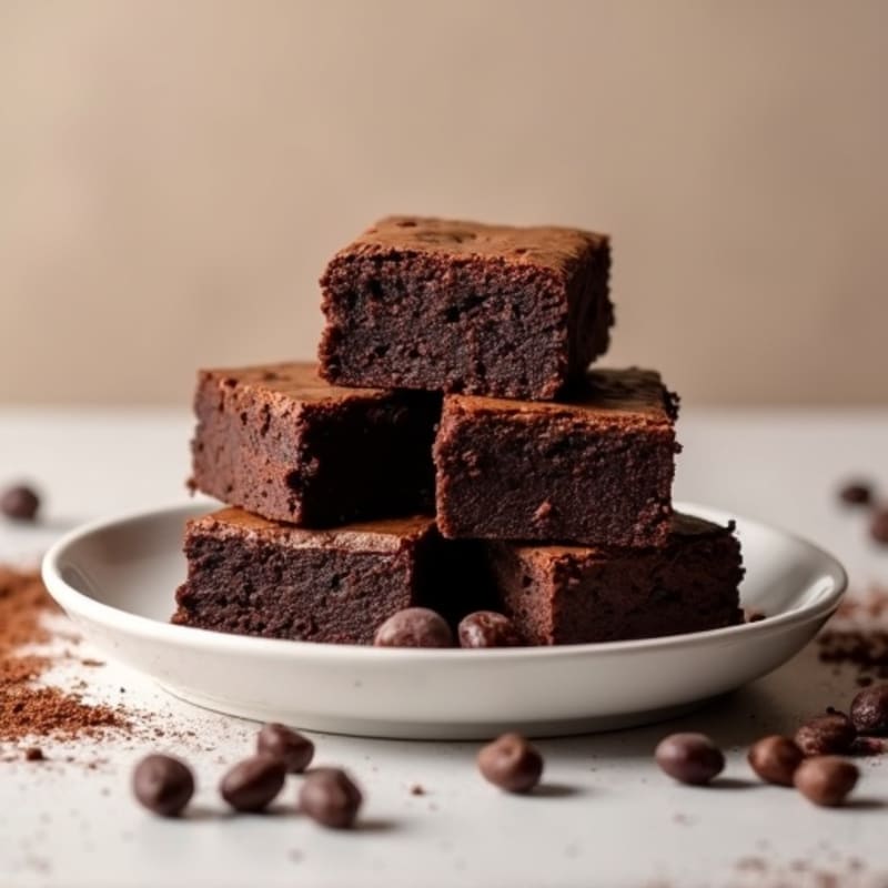 Fudgy Black Bean Dark Chocolate Brownies