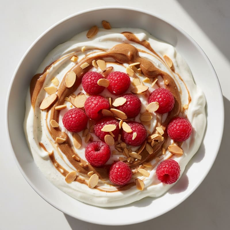 Greek Yogurt Protein Parfait with Almond Butter