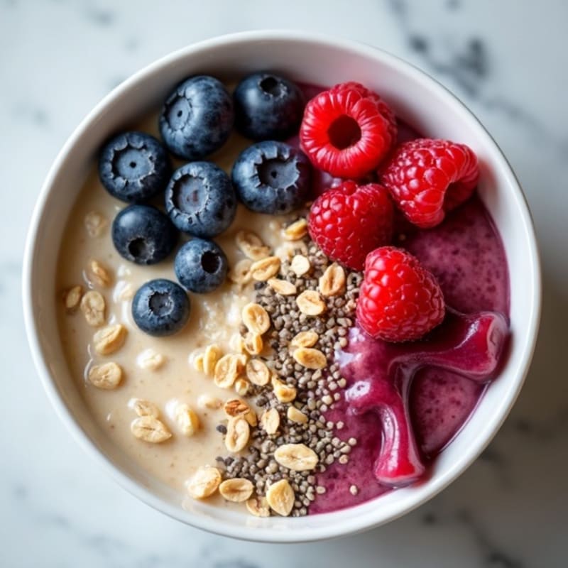 Creamy Steel Cut Oats with Fresh Berries