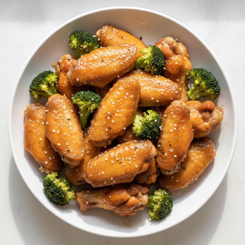 Honey Garlic Baked Chicken Wings