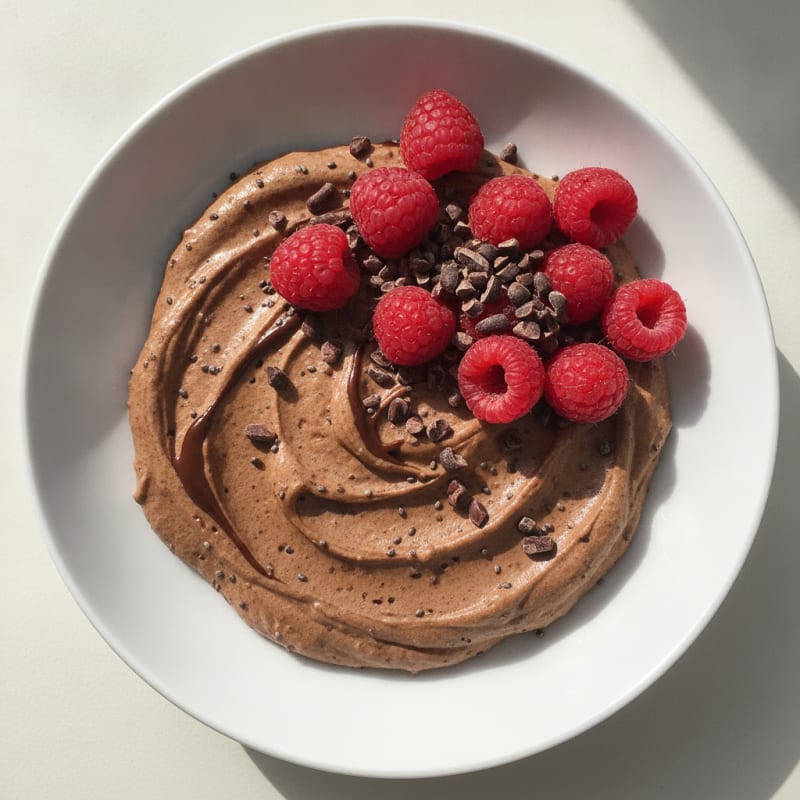 Protein Chocolate Mousse with Greek Yogurt
