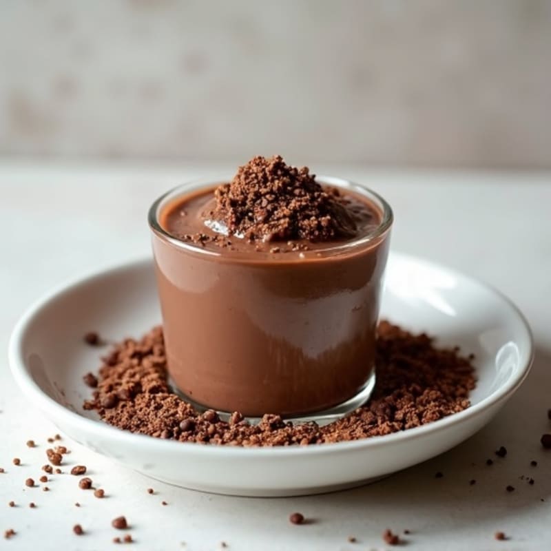 Silky Chocolate Protein Pudding with Chia Seeds