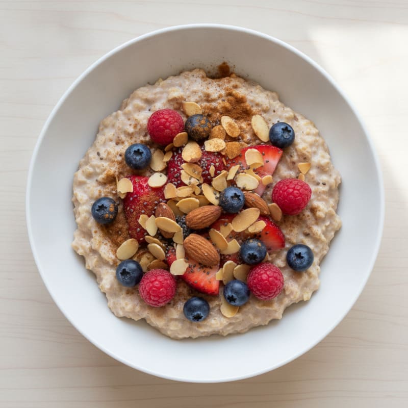 Protein-Packed Berry & Almond Overnight Oats