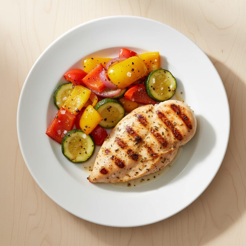 Grilled Chicken with Roasted Vegetables