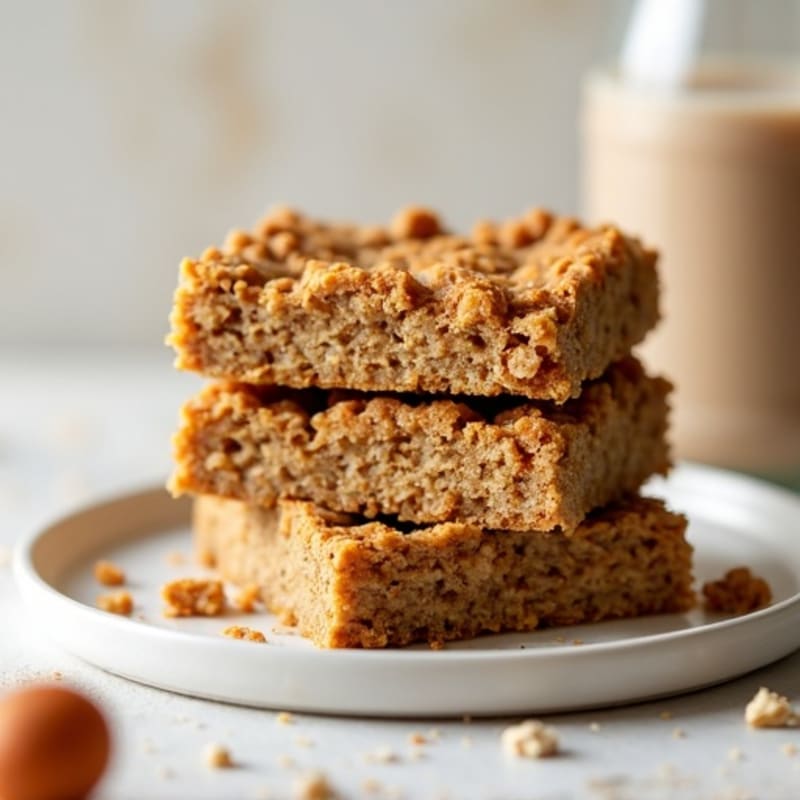 Baked Protein Maple Oat Breakfast Bars