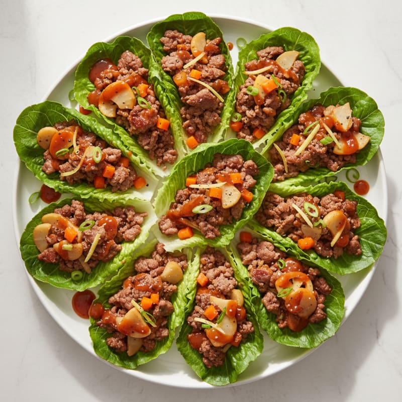 Crispy Angus Beef Lettuce Wraps