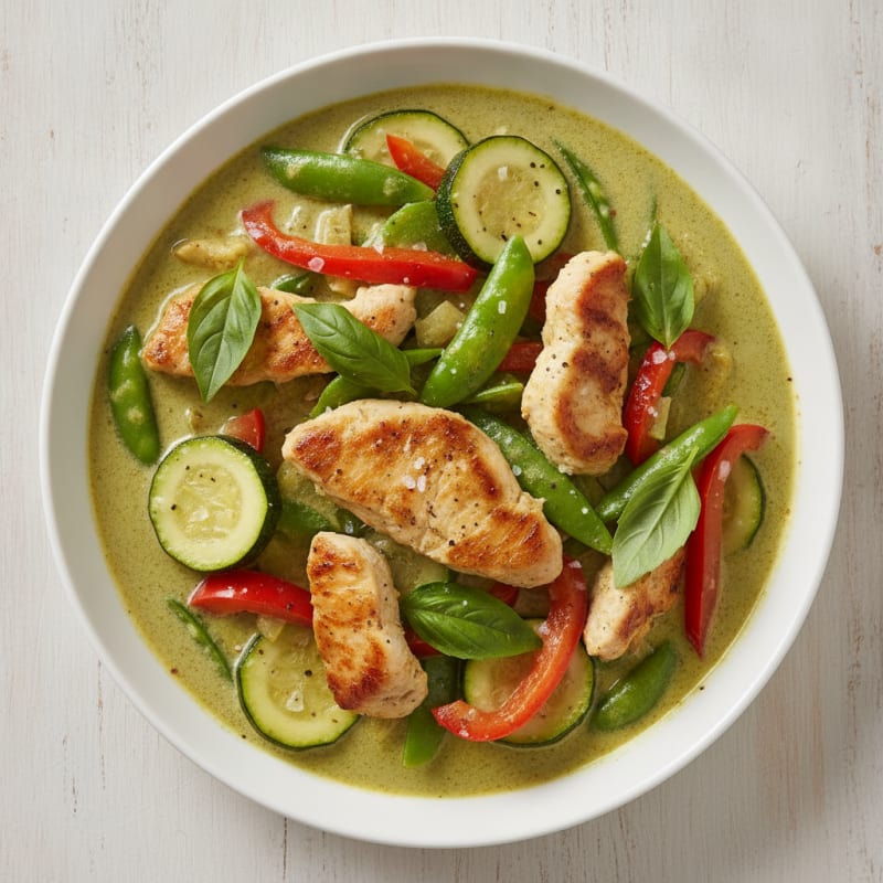 Thai Green Curry Chicken and Vegetables
