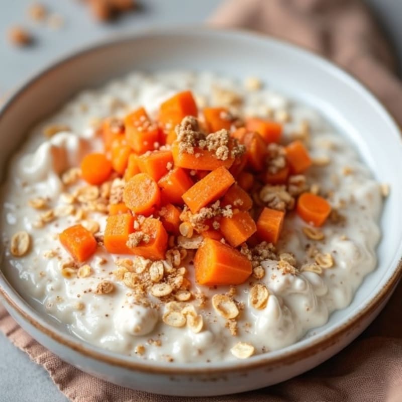 Creamy Spiced Carrot Cake Overnight Oats