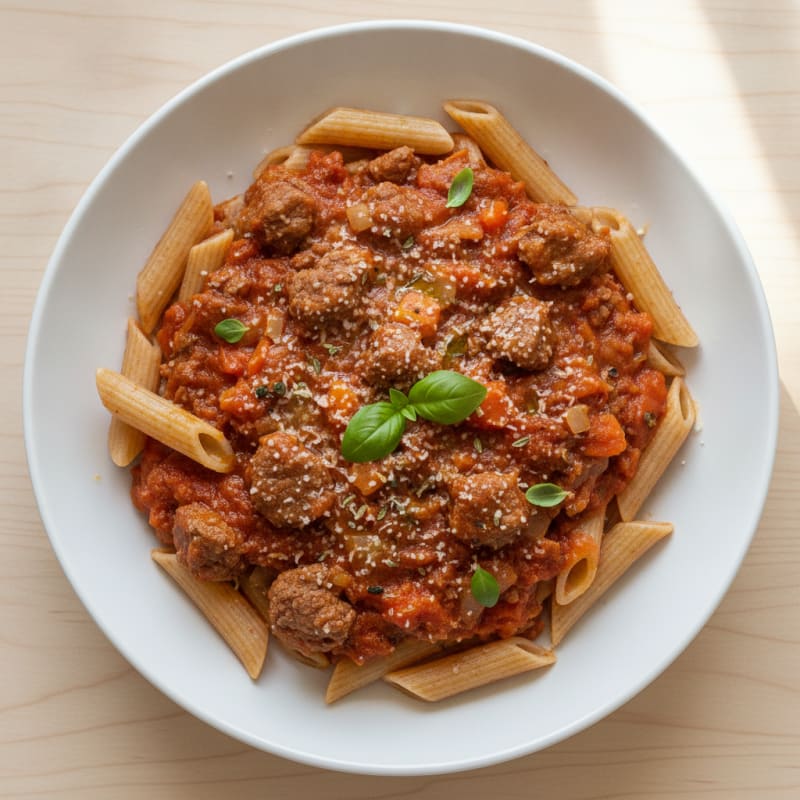 Penne with Beef Ragu