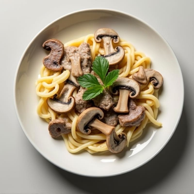 Creamy Greek Yogurt Beef Stroganoff with Mushrooms